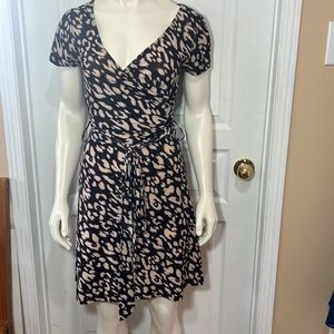 URBAN BEHAVIOUR PIECE &LOVE ANIMAL PRINT DOUBLE BREAST BELTED S/S MINI SIZE S